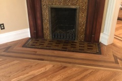 Mollica's Hardwoods flooring fireplace